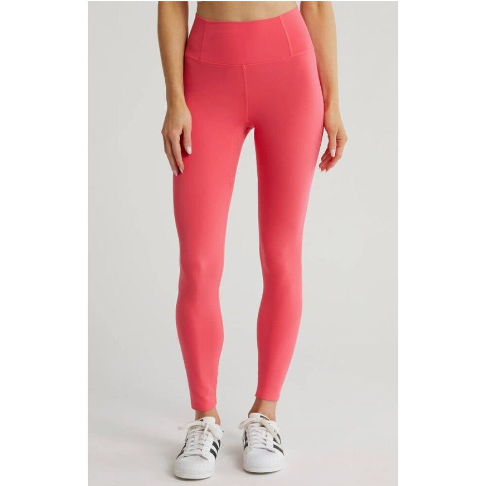 Free People Movement Never Better 7/8 Leggings Womens Large Hibiscus Pink